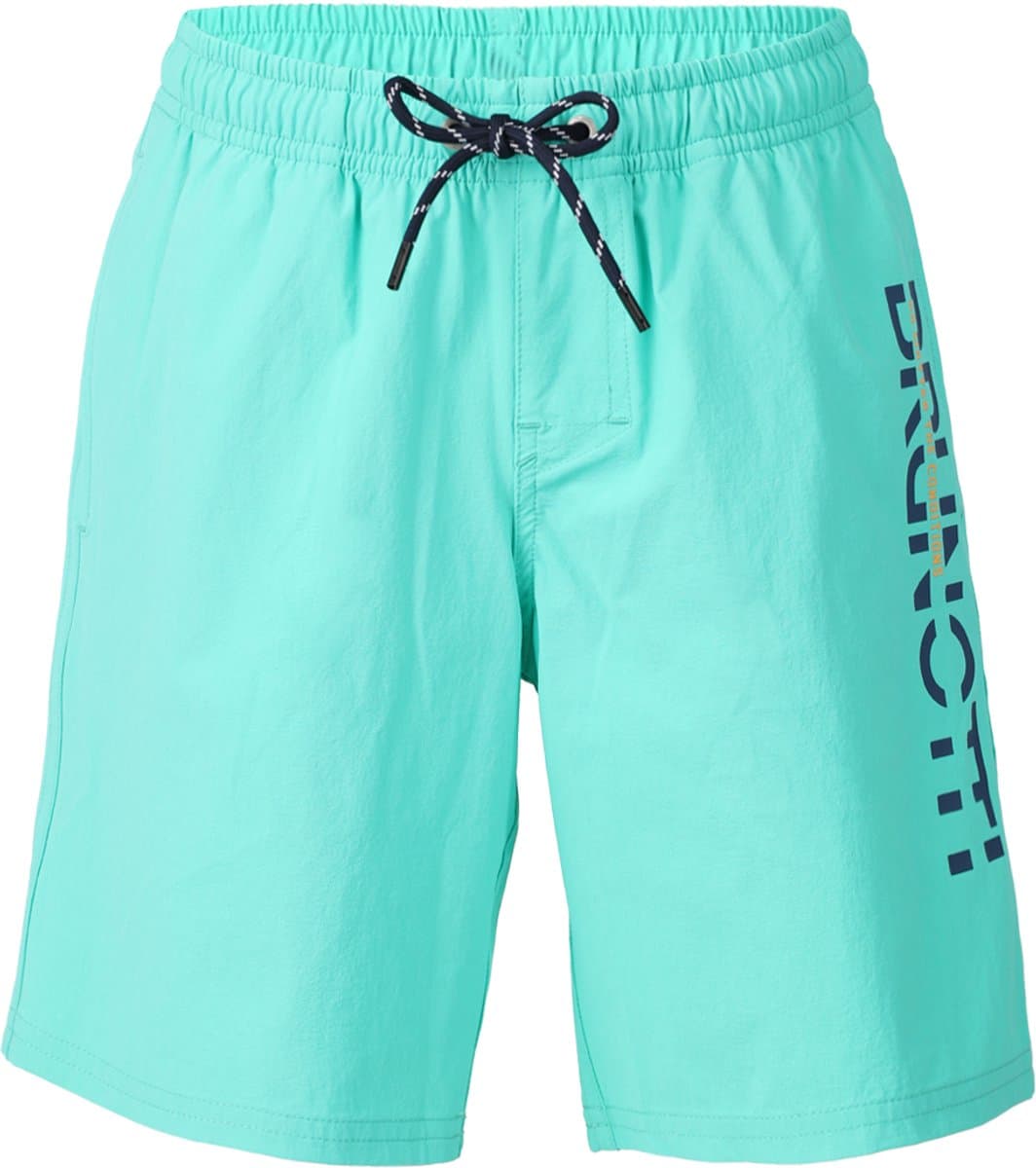 Brunotti - Cestery - Zwembroek Caribean Green - Jongens- Sportieve Swim Short - 4-way stretch - Met Zakken - 176