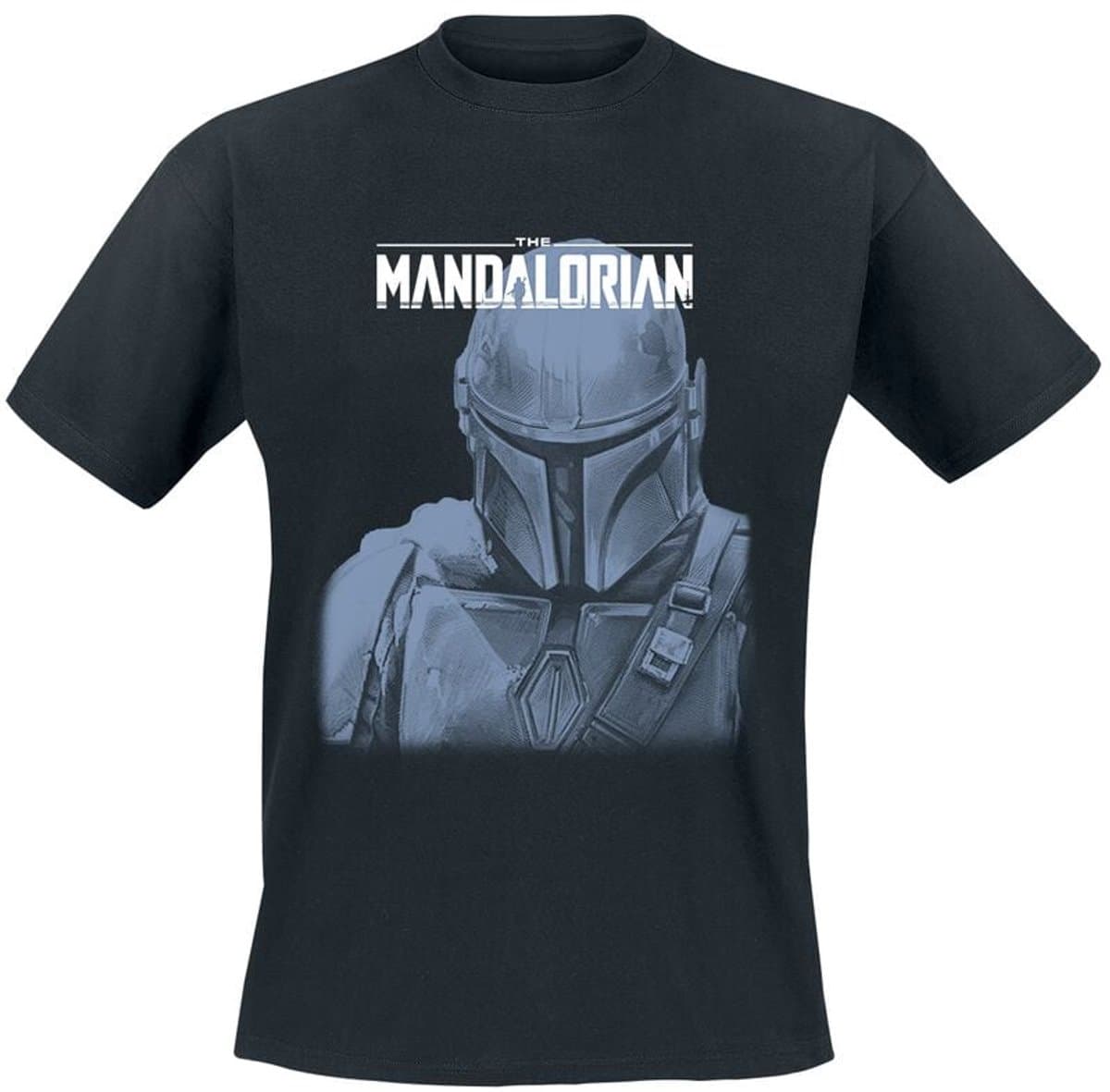 Star Wars The Mandalorian - Mando Portrait Heren T-shirt - zwart - L