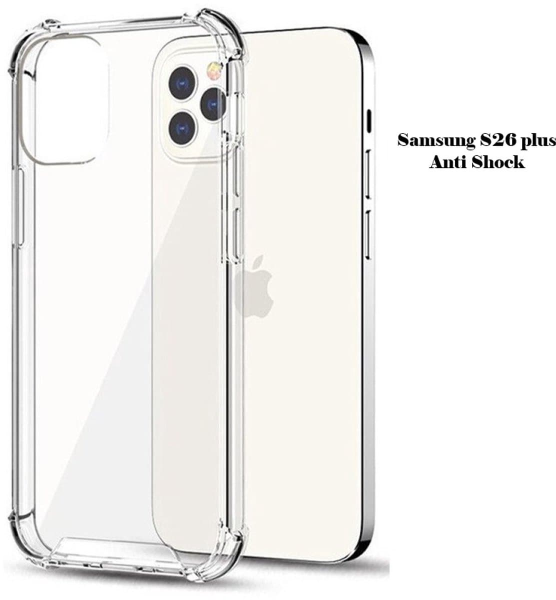 Eisenz King Kong Transparant Shockproof Hoesje Geschikt voor Samsung S26 plus – Anti-Slip TPU – Valbestendig – Airbag Hoeken – Krasvast – Transparant Telefoonhoesje