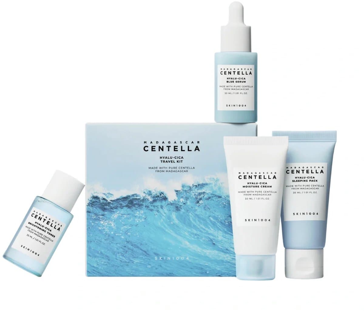 SKIN1004 Hyalu-Cica Travel Kit 4-delig - Korean Skincare - 4 Delig