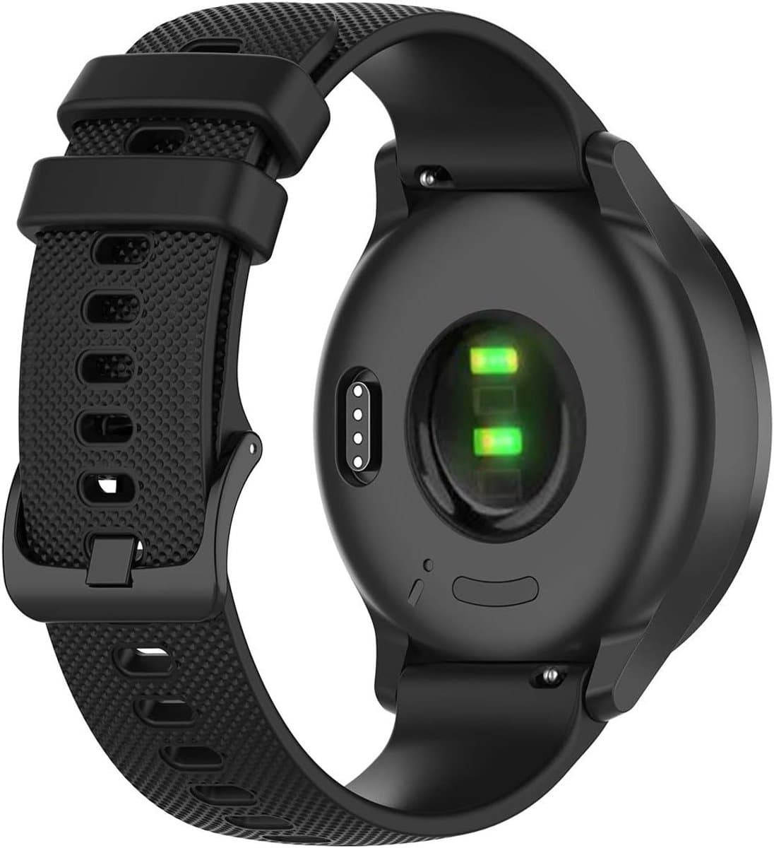 Silicone Horlogeband 20mm Quick Release voor Garmin Vivoactive 3, D2 Air en Forerunner 55, Comfortabele Sportarmband voor Actieve Gebruikers
