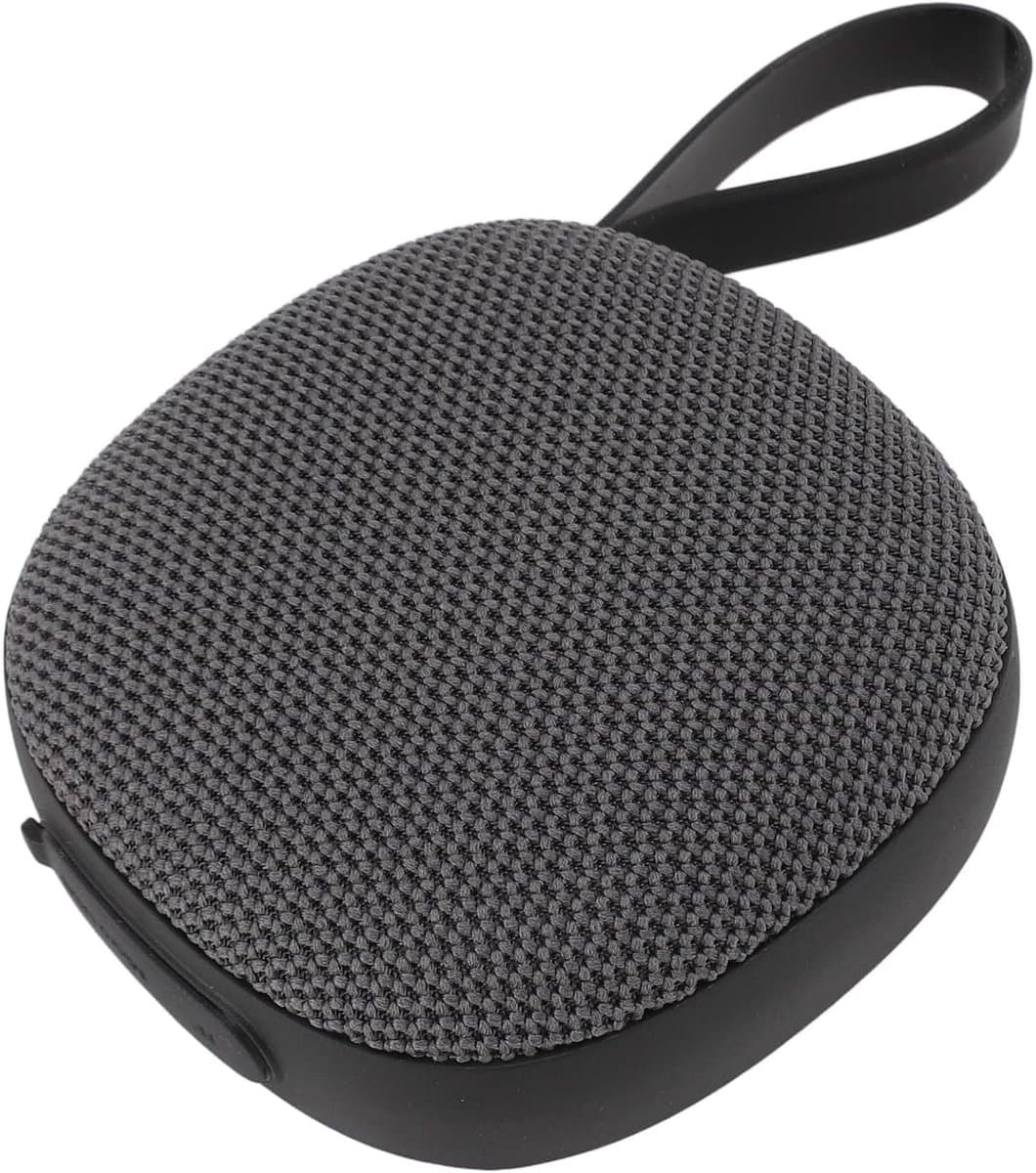 Oneay Magnetische golfspeaker – Draagbare IPX6 Bluetooth 5.3 speaker met stereo bas, microfoon en draagband – Met geheugenkaartslot, magneet en haak voor bevestiging aan golftas – Geschikt voor buitengebruik - Zwart