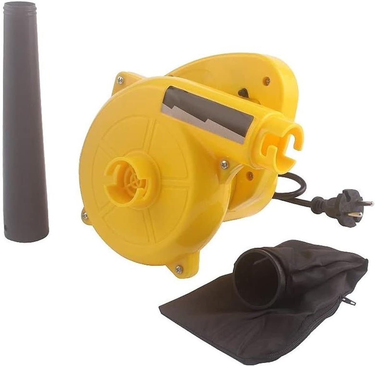 Accu Bladblazer - Stofzuiger - Tuin Schoonmaken - Borstelloze Motor - 750 W - Geel
