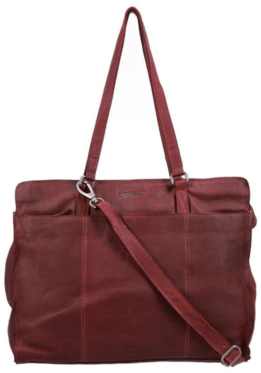 DSTRCT Laptoptas / Werktas - - 15 inch - Leer - Preston Park - BDonker Groendeaux