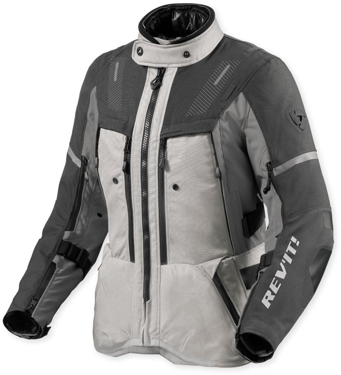 REV’IT! Sand 5 H2O Dames Zilver Antraciet Motorjas - Maat 36 - Jas