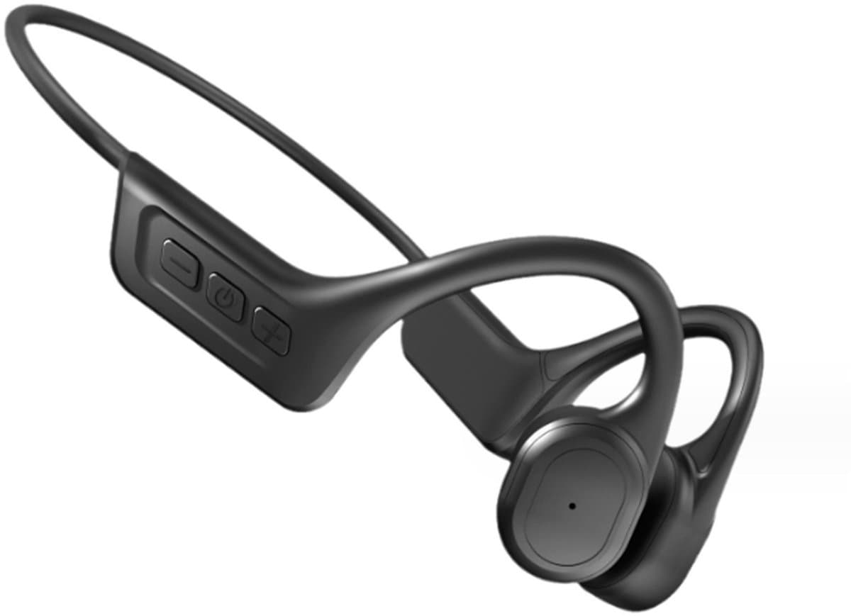KINSI Zwemhoofdtelefoon Bluetooth 5.3 - boneconductie-headset - Waterdicht IPX8 - 32GB Ingebouwd Geheugen - Stereo Geluid - Geschikt voor Zwembad, Hardlopen, Fitness