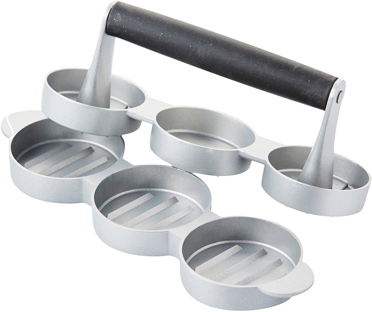 Barbecook mini hamburgerpers voor 3 hamburgers ø 6.8cm (per 4 st)
