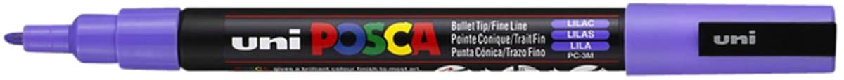 Posca Stiften PC-3M Fine Tip - verfstiften - Lila paars - 6 stuks