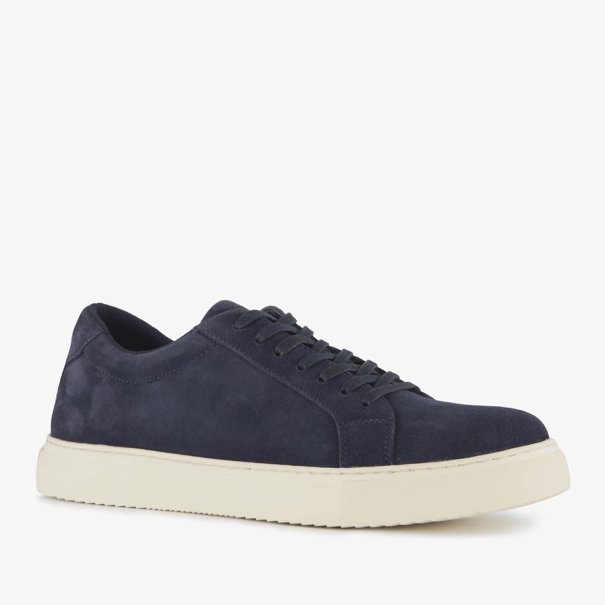 Van Beers suède heren sneakers donkerblauw - Maat 44