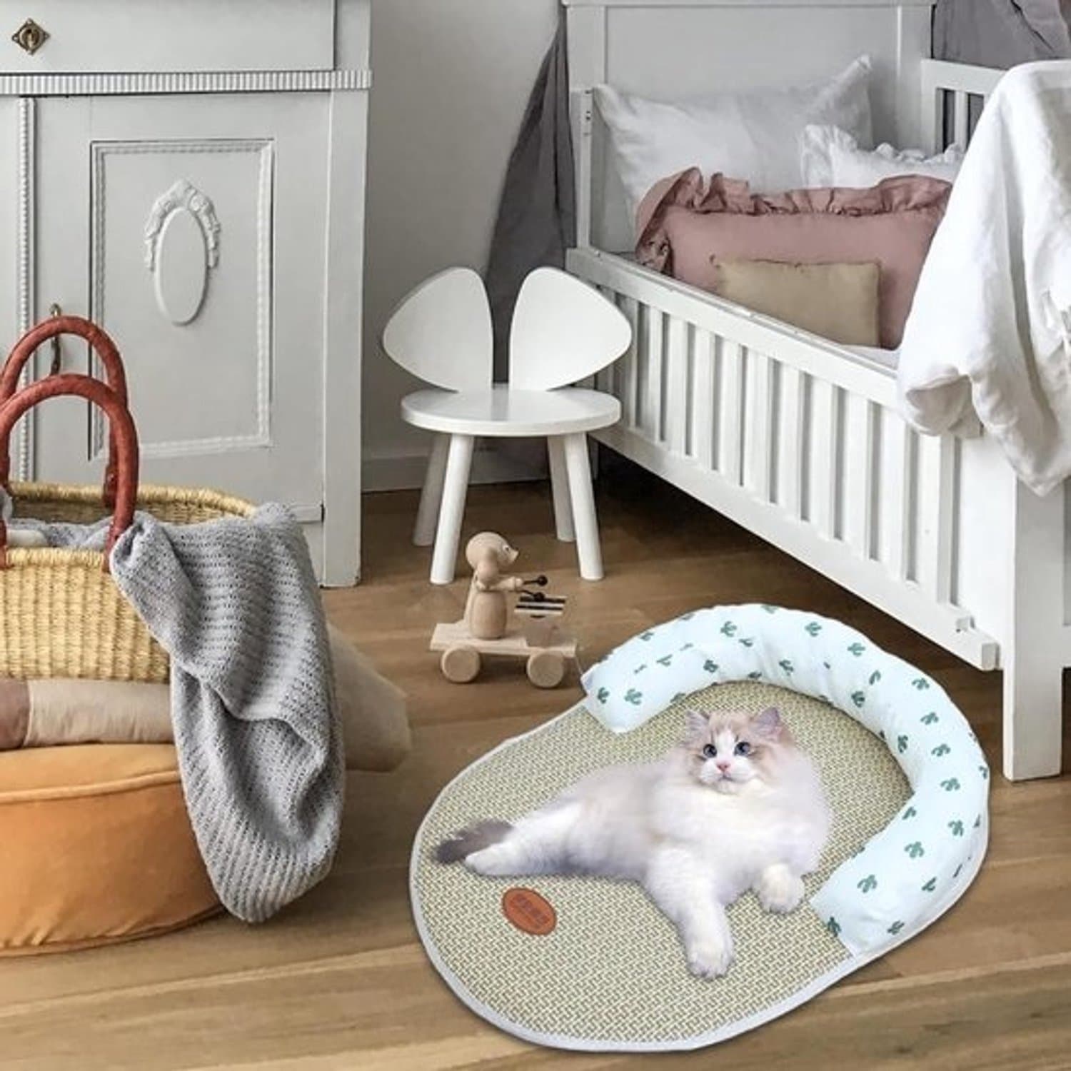Koelmat voor huisdieren - Koelkussen voor kat en hond - Zomerse verkoeling - Ademende meshbodem - 38x28 cm - Groen