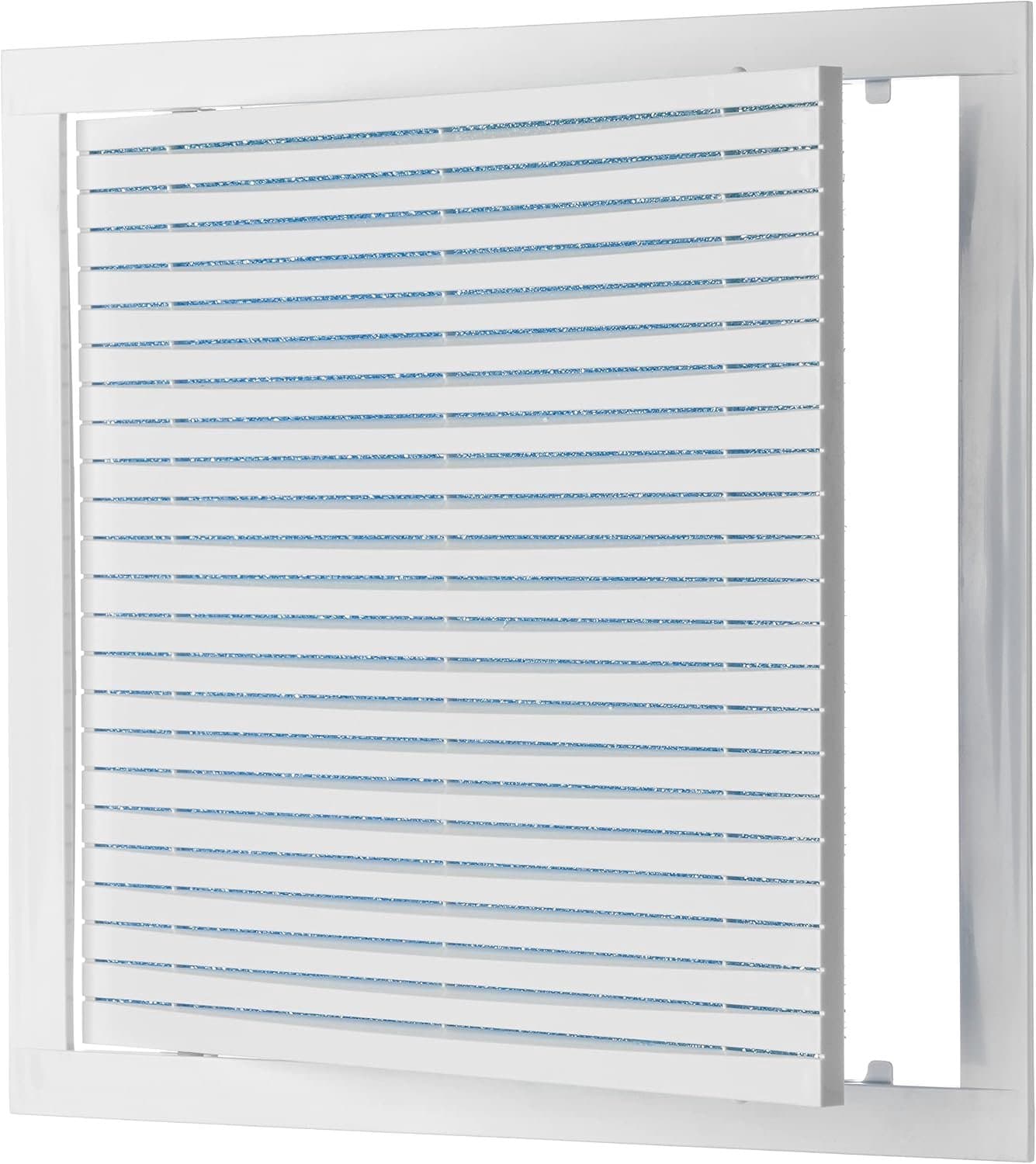 300x300 mm white plastic ventilation grille with filter - hybrid grille - ventilation valve overhaul valve - ShopVlot