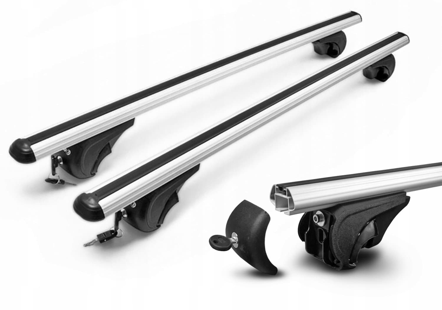 Merkloos Aluminium Dakdragerset voor Toyota Highlander 2008-2013