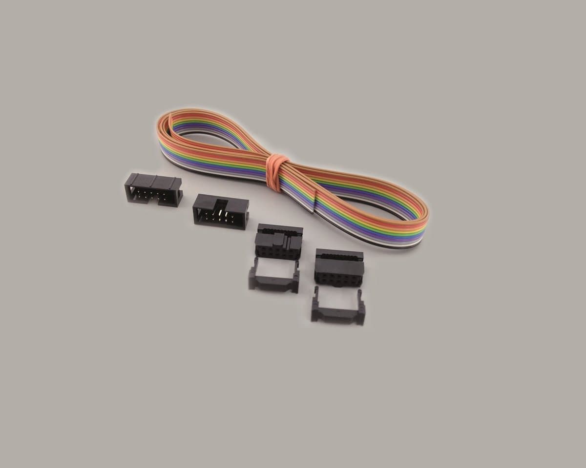 BKL Electronic 10122103 Pinconnectorset Met trekonlasting Rastermaat: 2.54 mm Totaal aantal polen: 10 Aantal rijen: 2 1