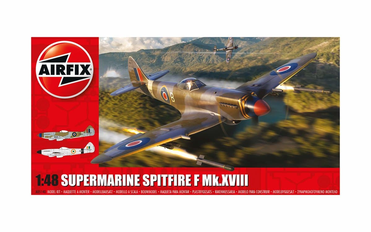 Airfix Modelbouwpakket Militaire voertuigen - 05140 Supermarine Spitfire F Mk.XVIII Plastic - 1:48 - Modelbouw