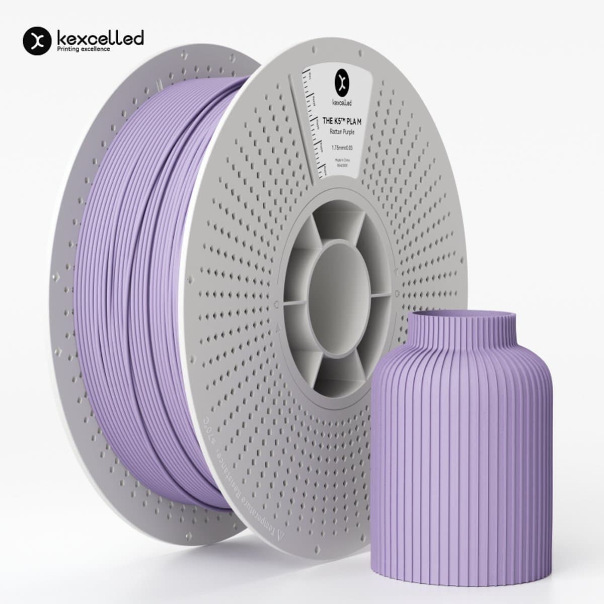 Kexcelled PLA Mat - Ratan Paars - 1kg - 3D Printer Filament