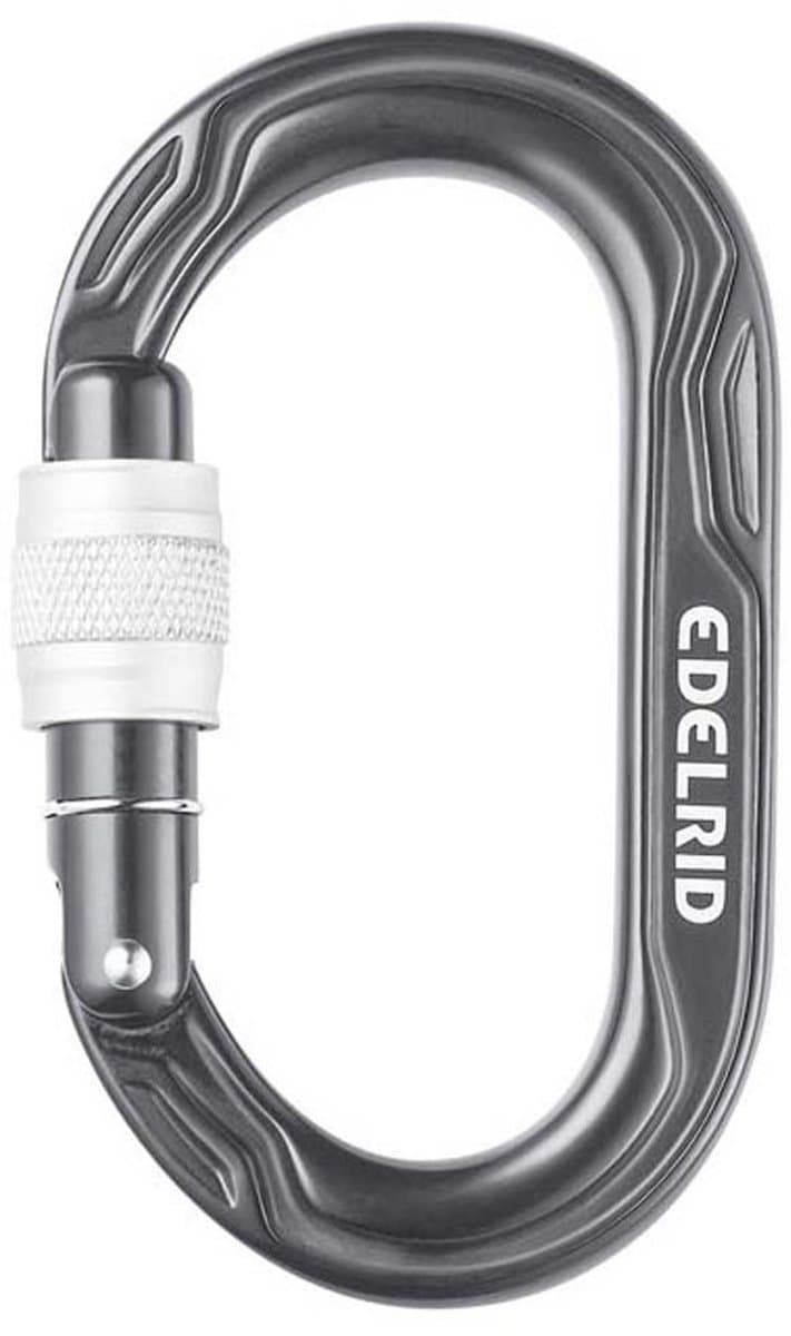 Edelrid Kiwi Screw Karabijnhaak Grijs