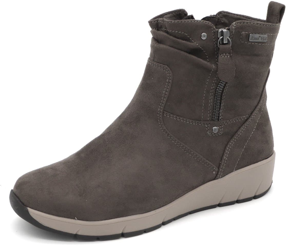 Jana Dames Enkellaars - 26497-231 Taupe - Wijdte H - Maat 38