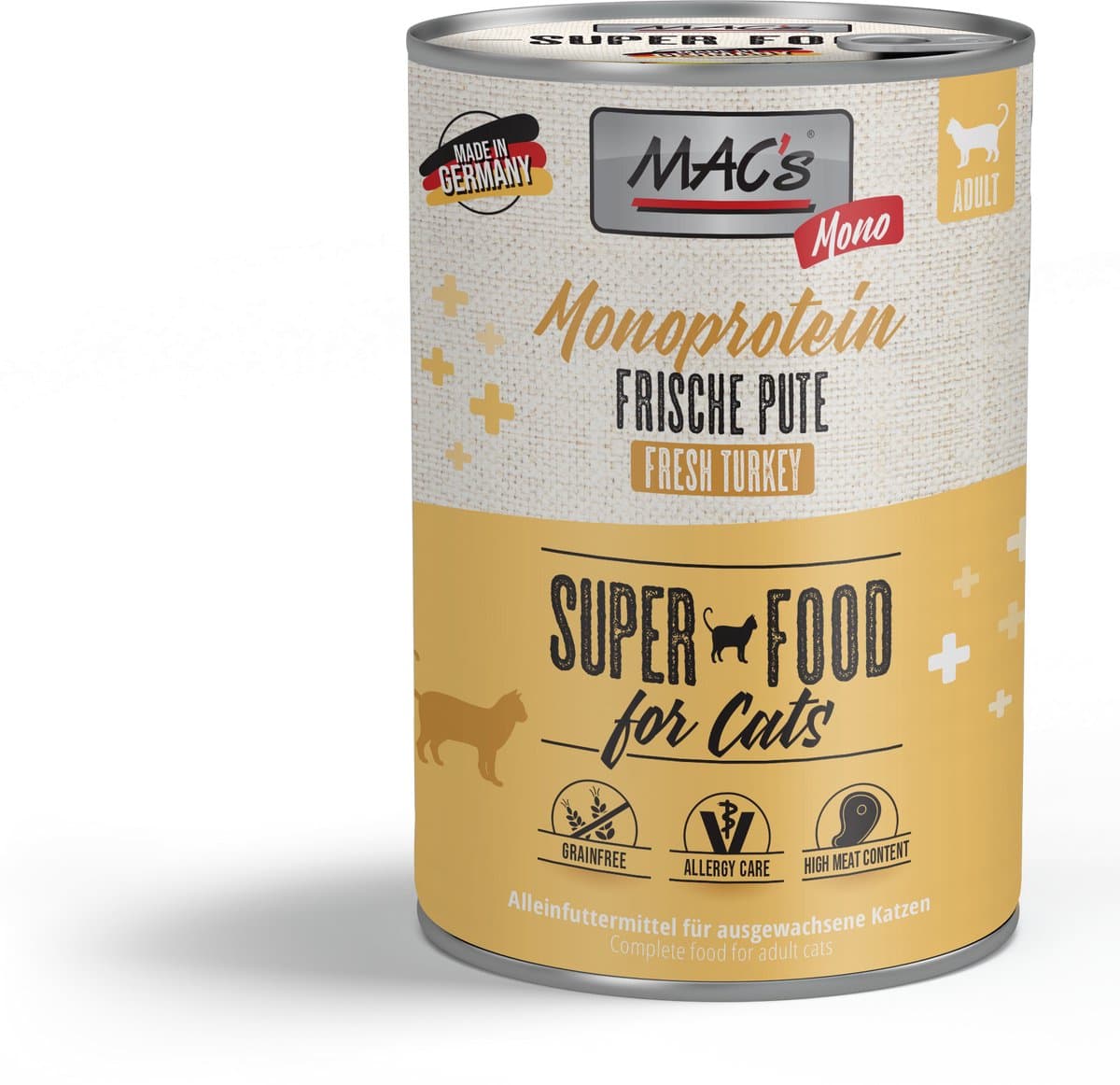 MAC's CAT - Monoproteïne blik 6x400g - Kalkoen