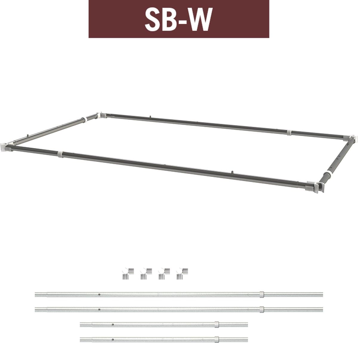 Secret Jardin SB-W Space Booster Uitschuifbaar van 60x100cm tot 90x150cm