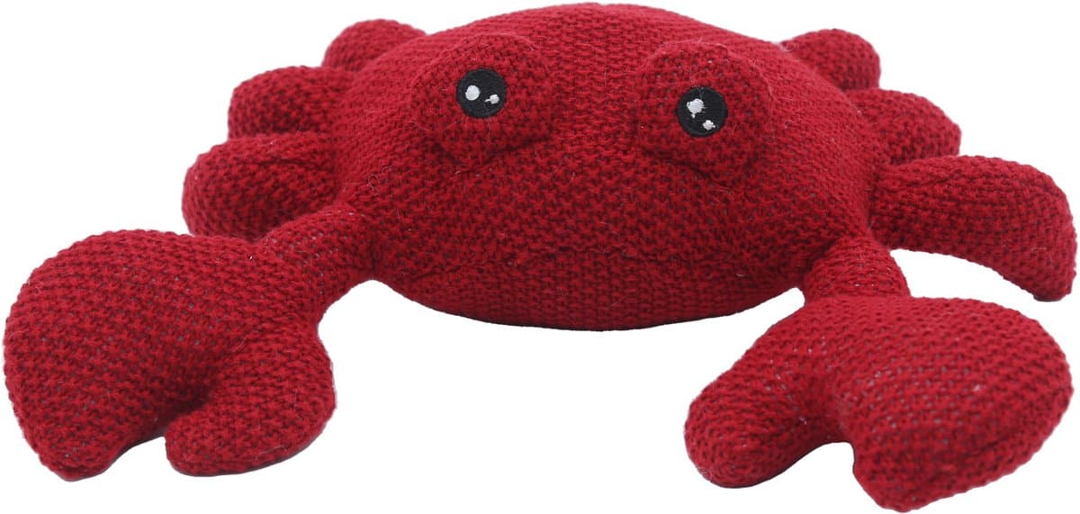 Cute since 1999 - Katoenen knuffel krab -Rode krab speelgoed- Baby knuffel - 30cm