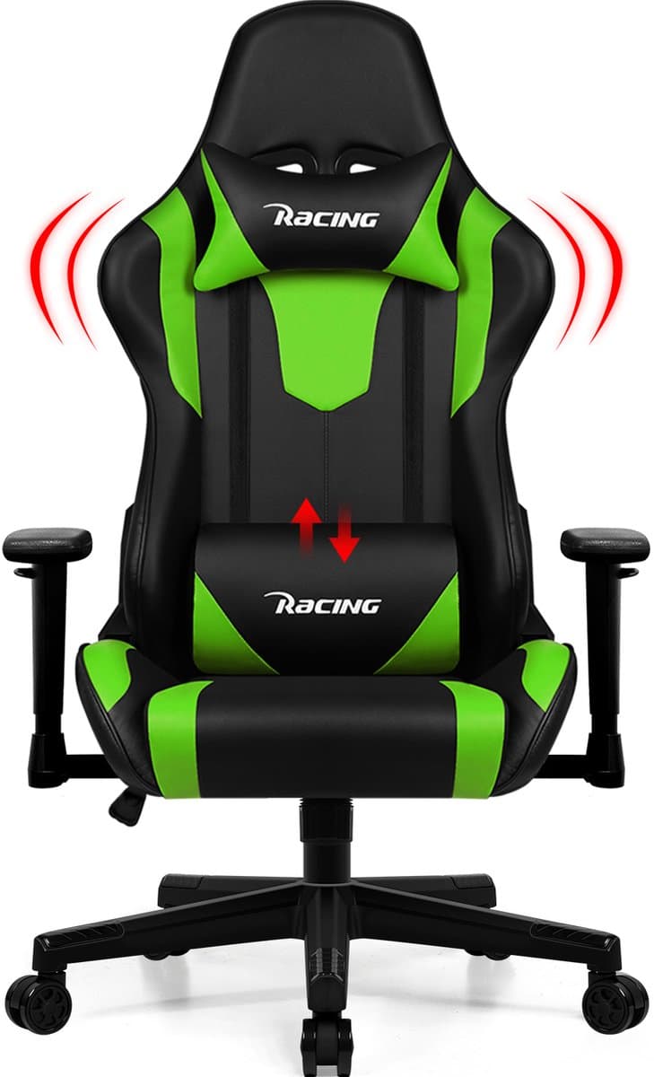 Gaming Stoel - Gaming Chair mit 90°-165° Rugleuning - Racing Style - Max Gewicht 150 kg