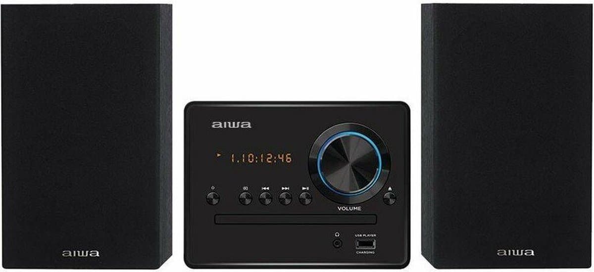 AIWA MSBTU-300 Micro-HiFi-systeem - Bluetooth - CD - USB - FM-radio - Zwart