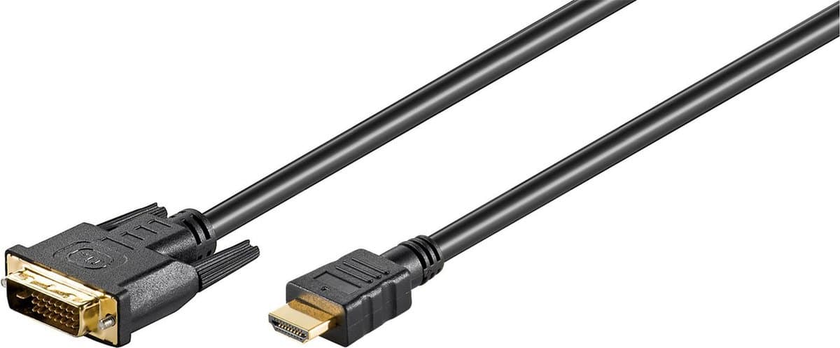 Microconnect HDM192411 video kabel adapter 1 m HDMI Type A (Standaard) DVI-D Zwart