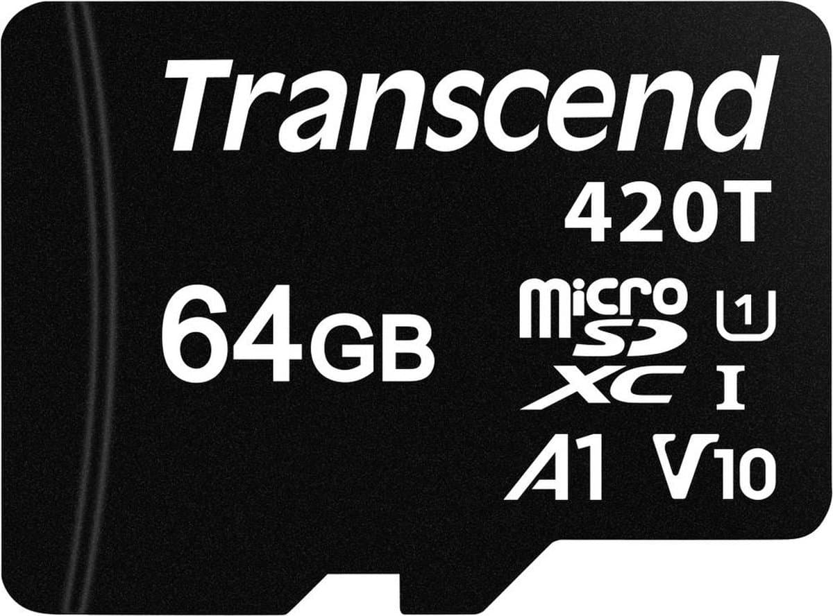 Transcend TS64GUSD420T microSD-kaart Industrial – 64 GB – Class 10 UHS-I
