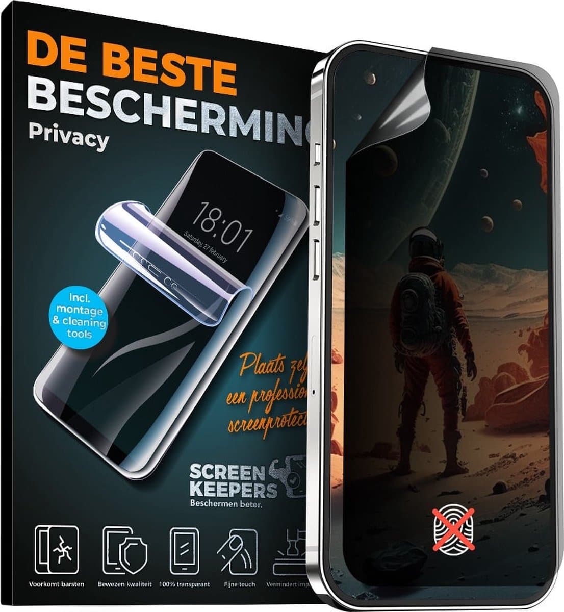 Screenprotector - Geschikt voor Google Pixel 9a - Extra sterk - Case vriendelijk - Privacy screenprotector - Mat - Screenprotector voor Google Pixel 9a