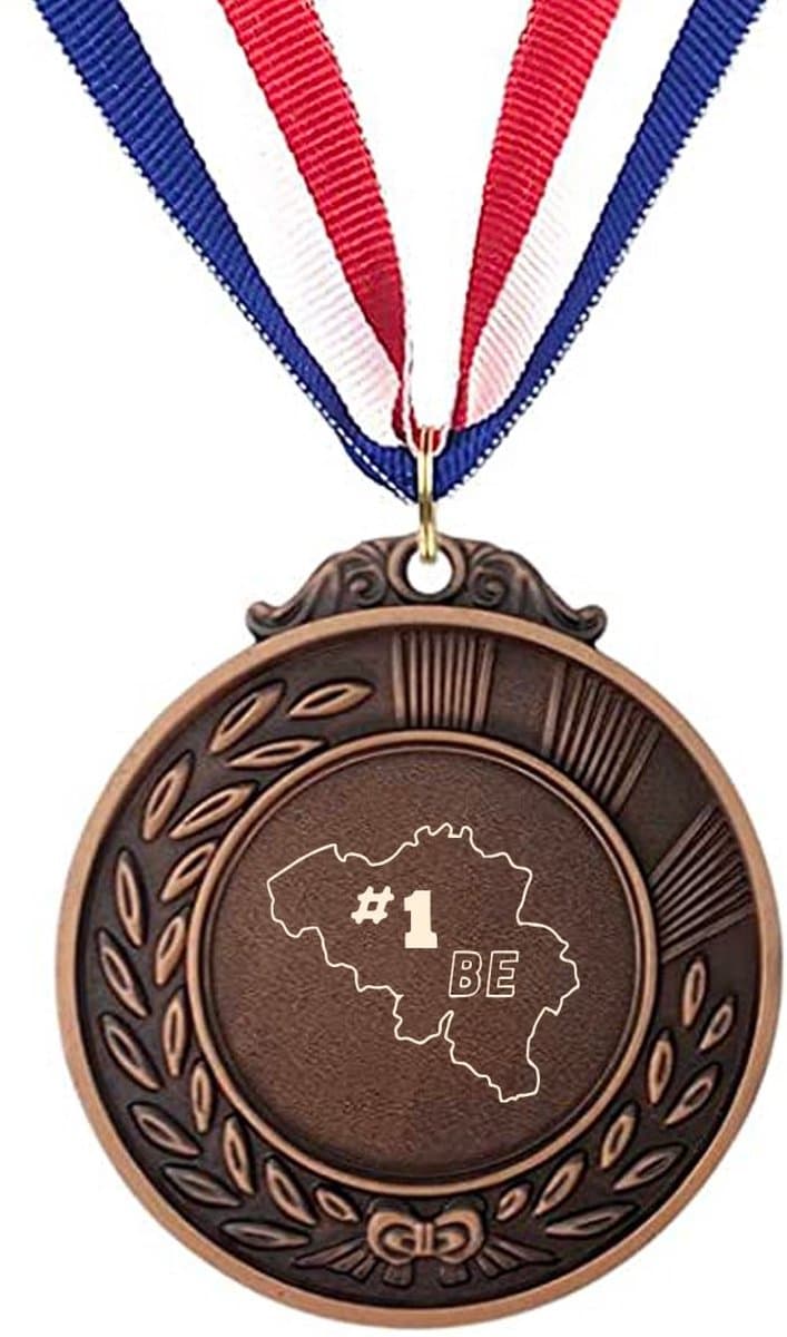Akyol - belgië medaille bronskleuring - Piloot - toeristen - brugge - gent - antwerpen - namur - dinant - cadeau