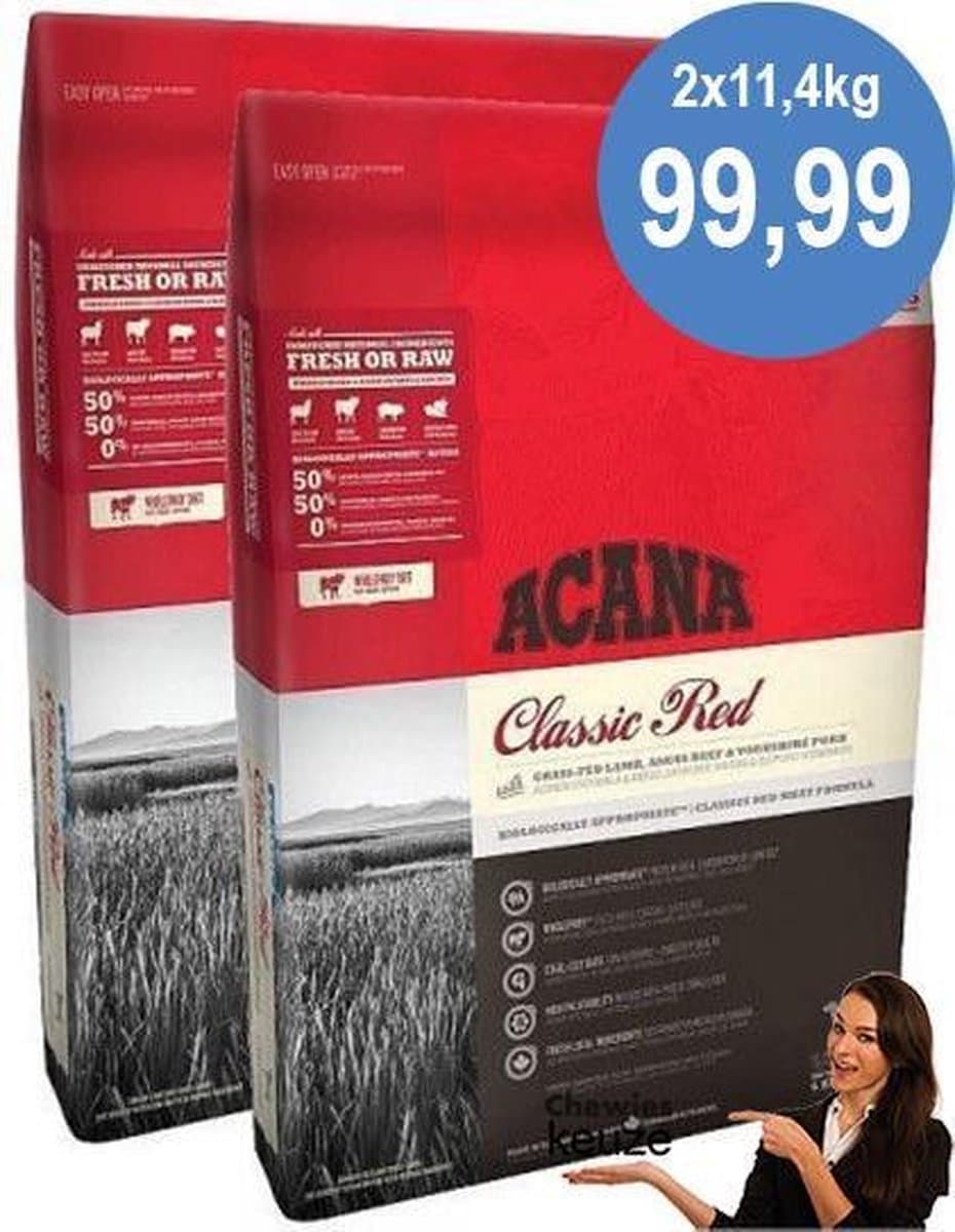 Acana Classics Classic Red hondenvoer 2 x 11,4 kg