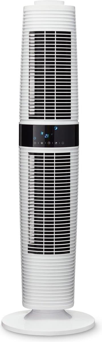 Clean Air Optima® CA-406W - Design Torenventilator - Ventilator met Temperatuursensor - Dynamische luchtstroom - Timerfunctie - Stoffilter - Oscillatie: 90º en 360º