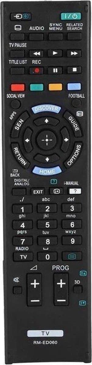 Afstandsbediening universeel geschikt voor alle Sony TV'S - Smart TV