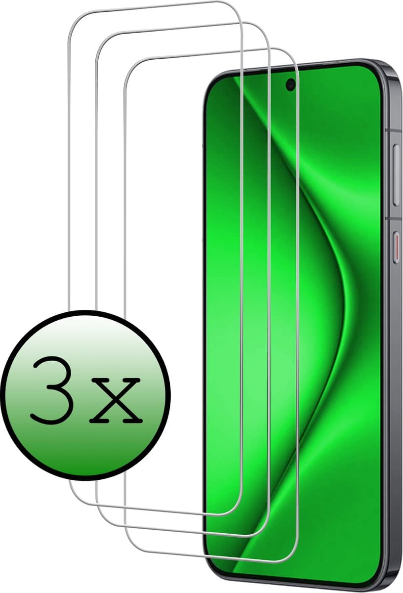 Screenprotector - 3 Stuks Geschikt voor Huawei Pura 70 Ultra - Extra Sterk - Beschermglas - Gehard Glas - Tempered Glass - Screen Protector