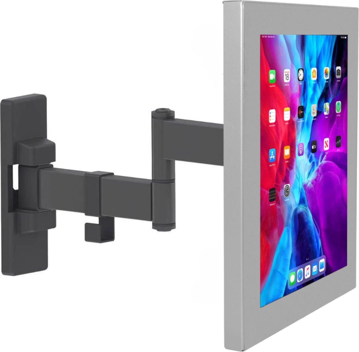 Flexibele tablet wandhouder 265 mm Securo L voor 12-13 inch tablets - grijs
