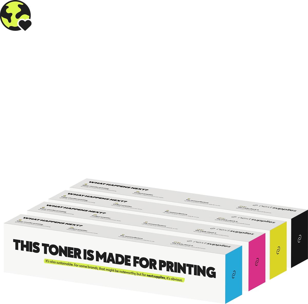 Multipack Ricoh Lanier C4500 (Zwart/Cyaan/Magenta/Geel). Originele toners, circulair.