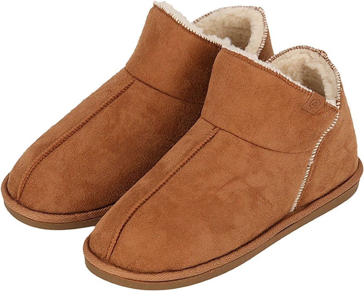 Morethansocks - Hoge sloffen heren - Suede - Maat 41 t/m 46 - pantoffels heren - warme sloffen - sloffen - sloffen heren