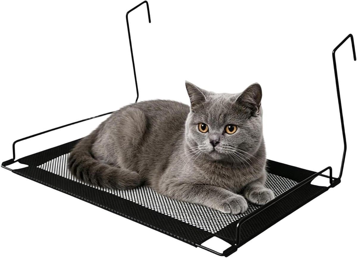Kattenhangmat - Kattenmand Hangend - Rustplek Creëren - Ademend Mesh Materiaal - 45 x 30 x 24.5 cm - Niet gespecificeerd