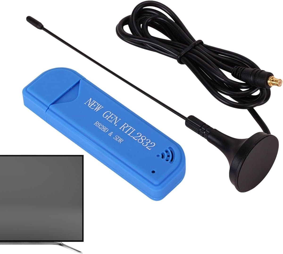 USB TV Ontvanger - SDR Tuner - Radio Scannen - Breed Frequentiebereik - 25MHz-1760MHz - Veelkleurig