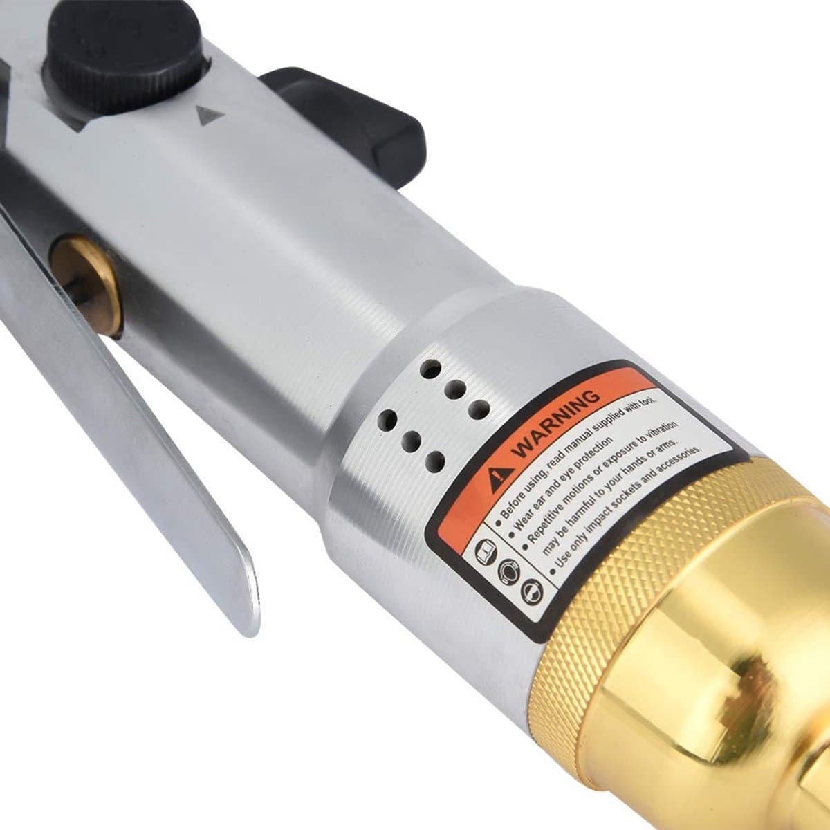 Dailygoods- Luchtschroevendraaier 1/4" pneumatisch - 9000 toeren - Aluminiumlegering - Boutcapaciteit 4-5 mm - Krachtmoment 35N.m - Gewicht 808 g - Schroevendraaier