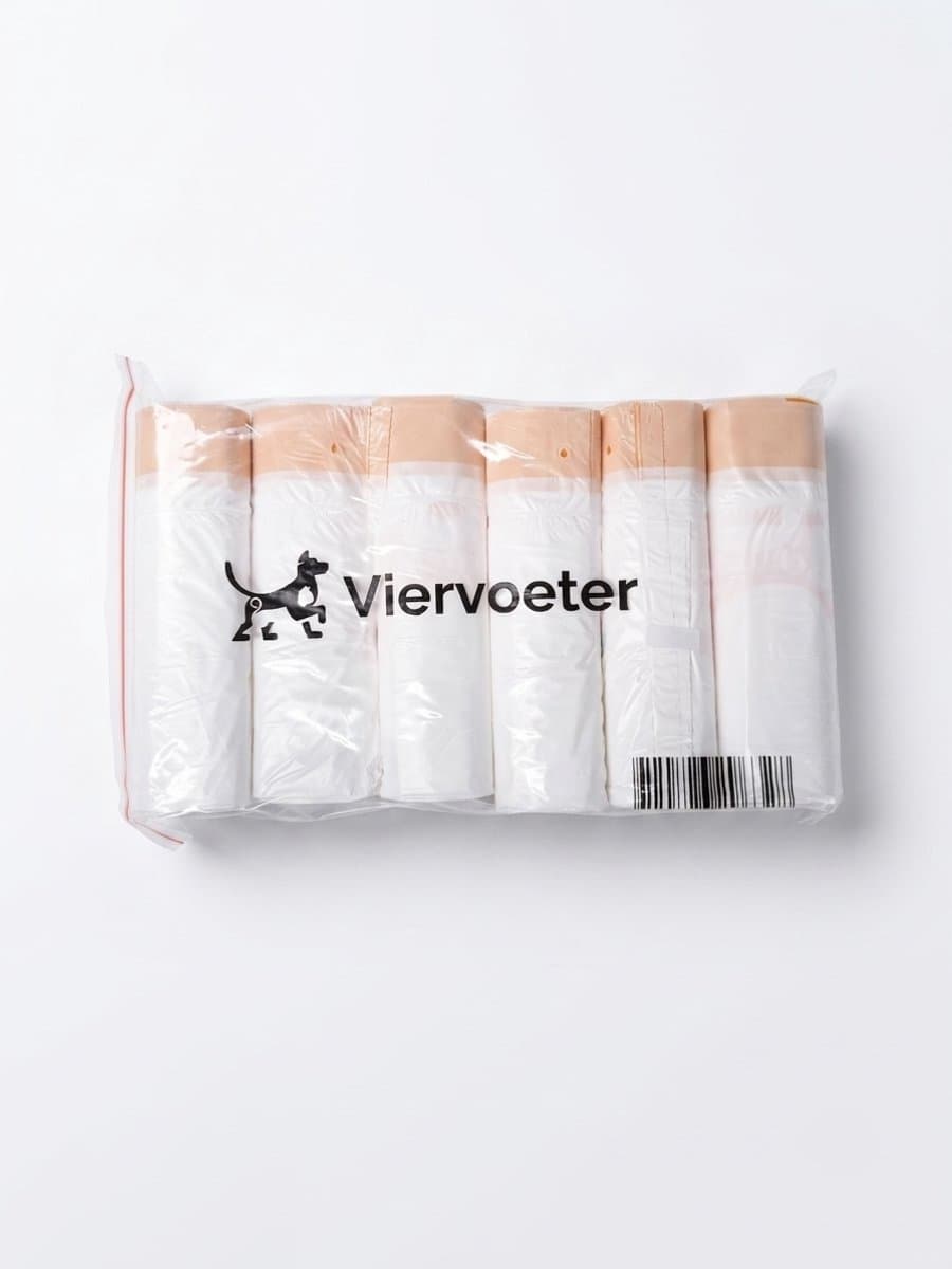 6 rollen Viervoeter Kattenbakzakken voor Zelfreinigende Kattenbak - Extra stevig - Automatische kattenbakzakken - 15 stuks per rol - 45×50CM