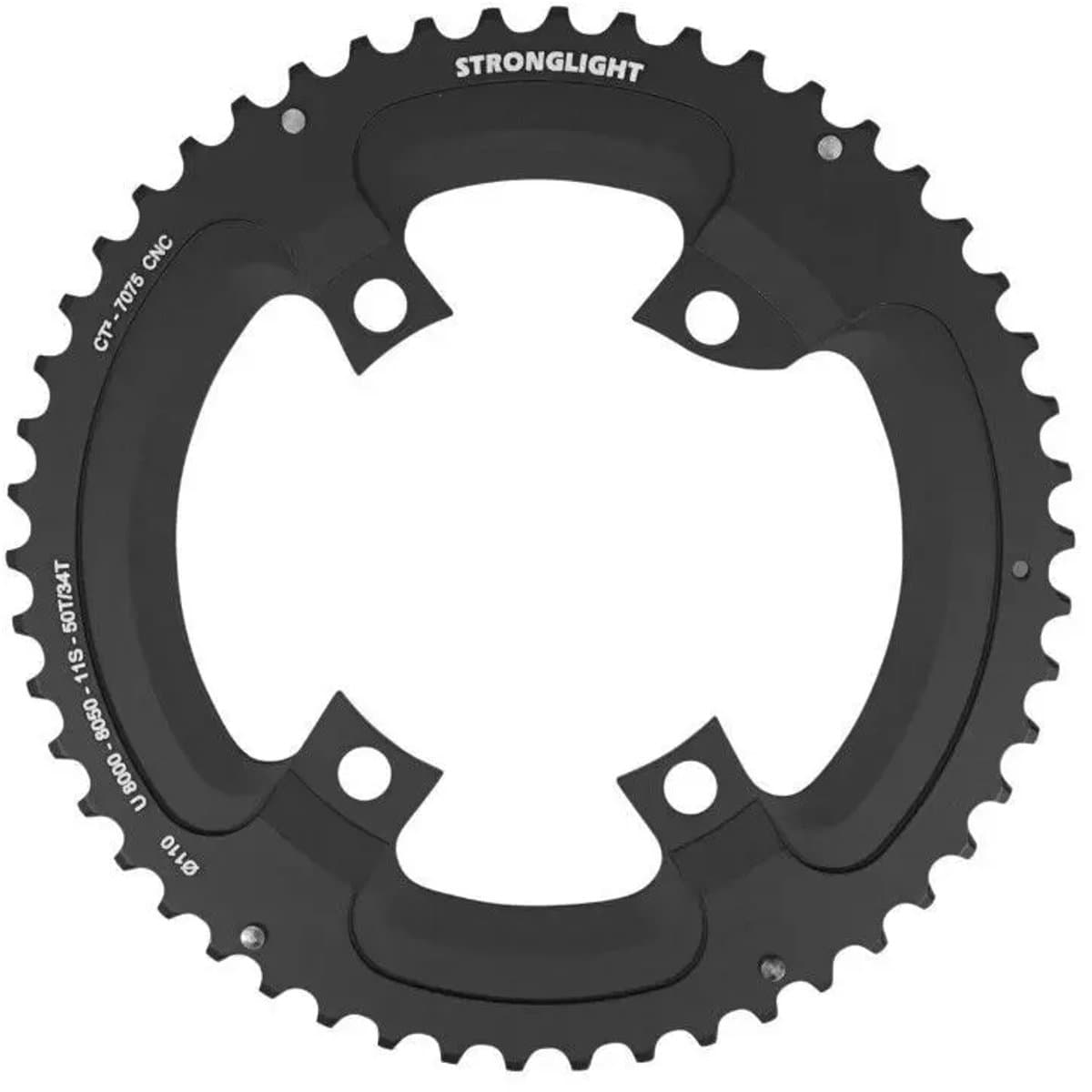 4-spaaks wegdek buiten Stronglight Shimano Ultegra R8000 - R8050
