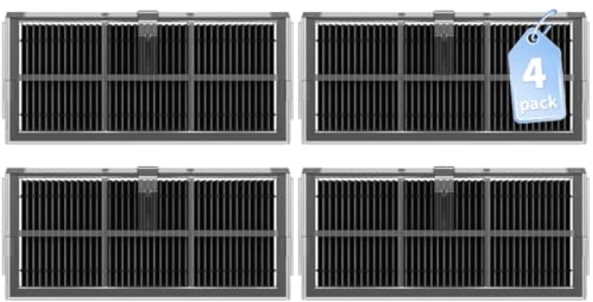 PromoHome 4 HEPA-Filter voor Dreame L10s Ultra Gen 2, X40 Ultra Complete, L10s Pro Ultra Heat, L40 Ultra, L40 Ultra AE, Mova E30 Ultra, E40 Ultra, P50 Pro Ultra - Reserveonderdelen Robotstofzuiger