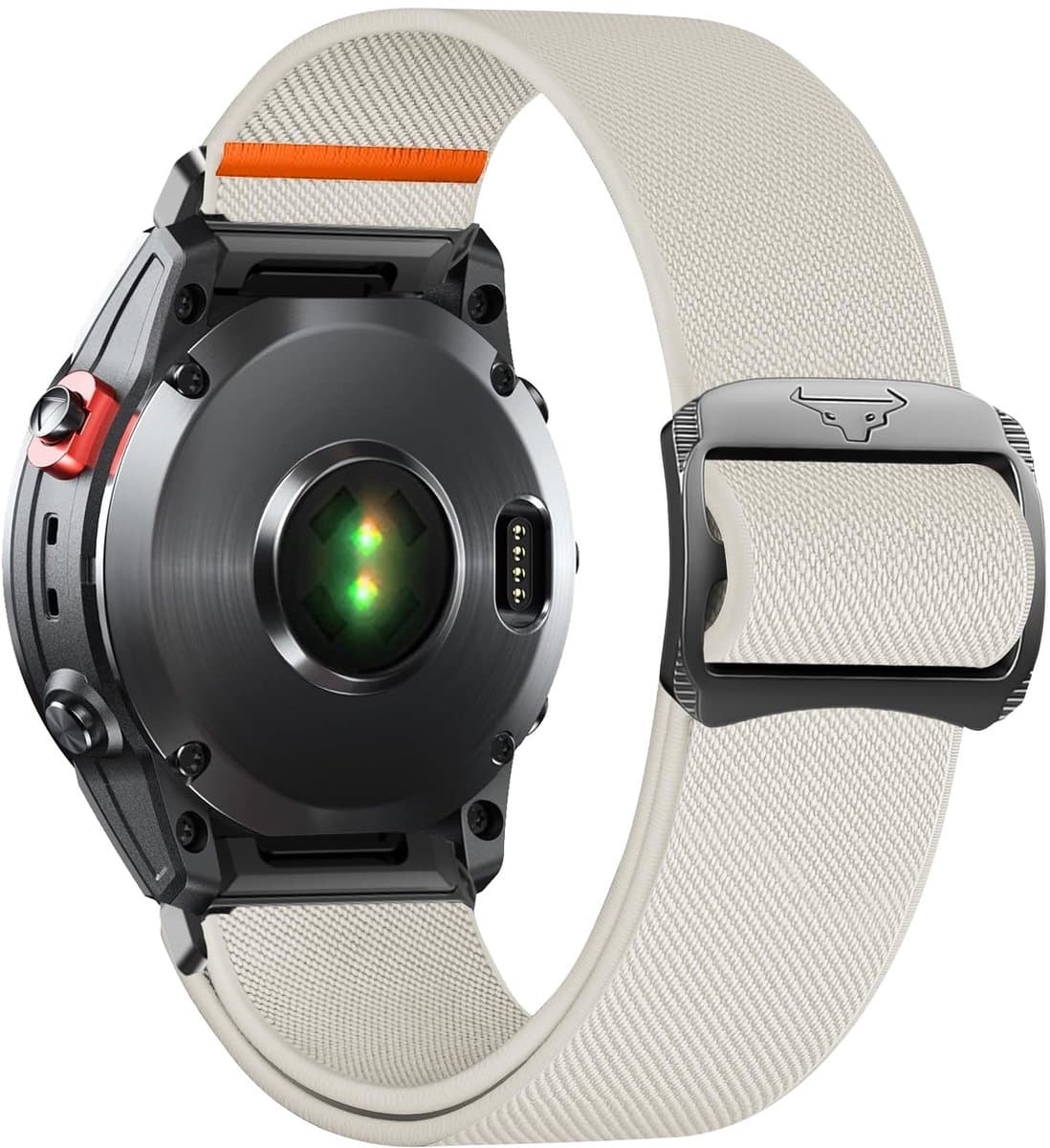 SolidKeus - 26mm QuickFit Elastische Nylon Armband voor Smartwatches