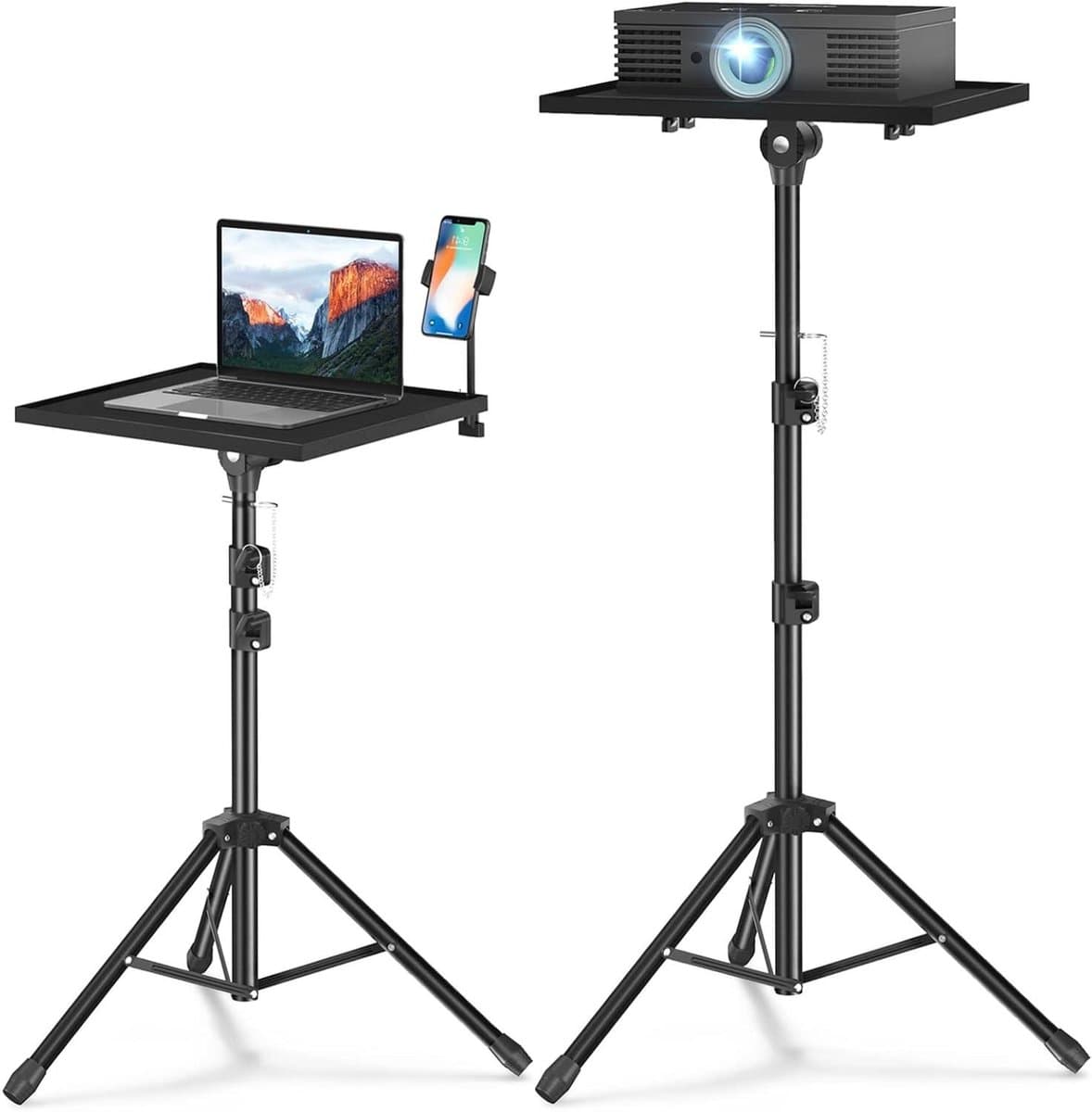 Projector Stand - Laptop Tripod - Buiten Films Kijken - Verstelbare Hoogte - 52-117 cm - Zwart