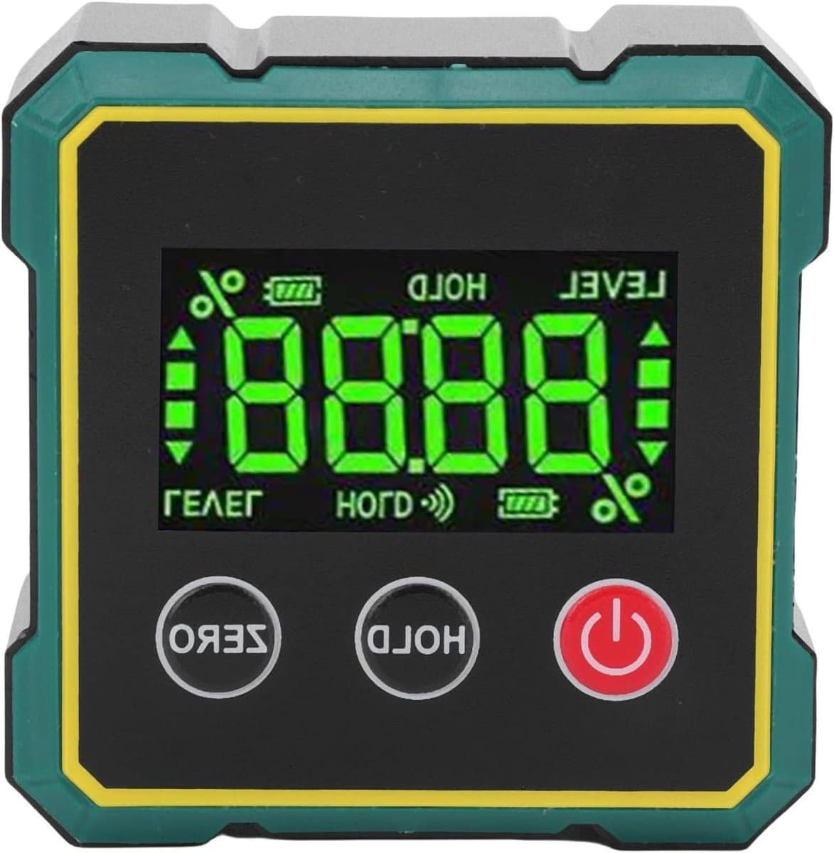 Digitale Hoekmeter - Hoekzoeker - Precisiemetingen - Magnetische basis - 4x90 graden - Grijs