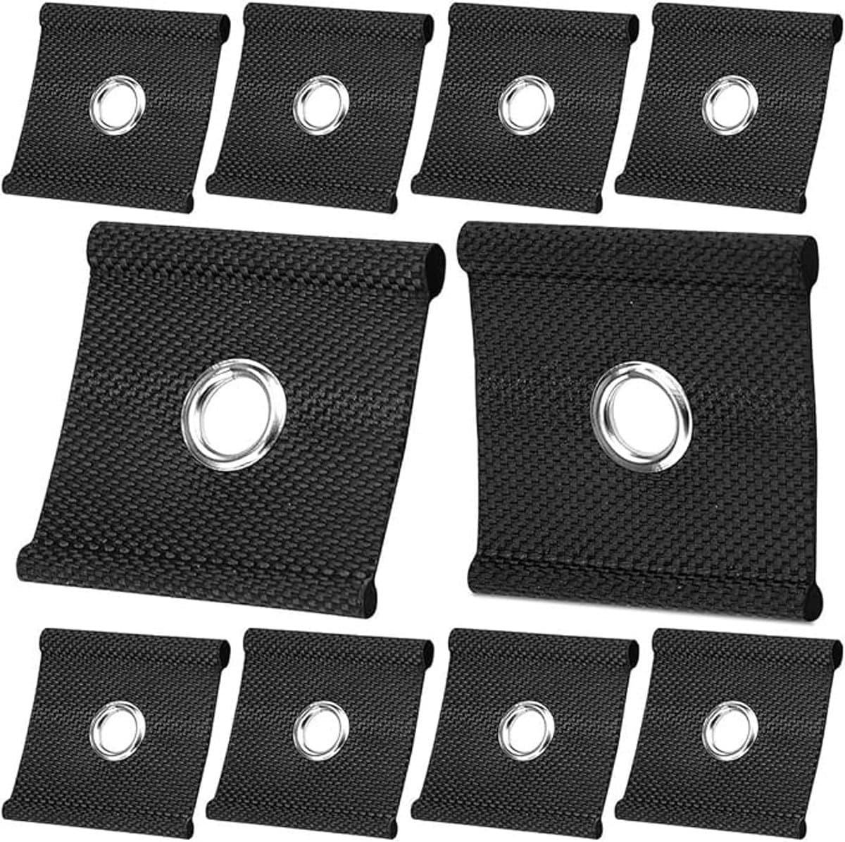 Campingtenthaken met S-haken - 10 stuks - Zonnezeilhaken voor camper en caravan