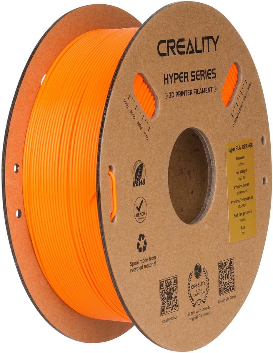 Creality Filament Hyper Pla Voor 3D-Printer Oranje Hoge Kwaliteit