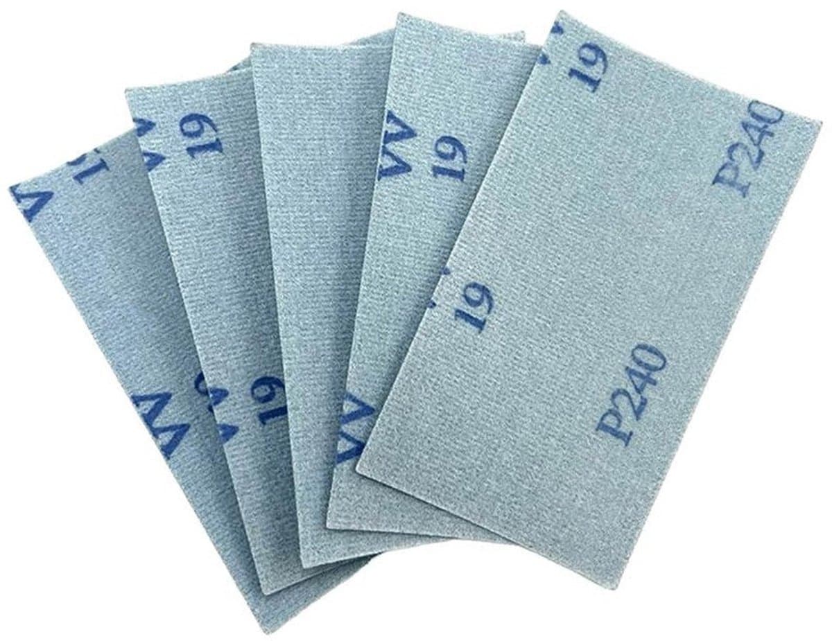 NitorLACK Flex Latex Schuurvellen 130 x 75 mm – Set van 5 stuks K240