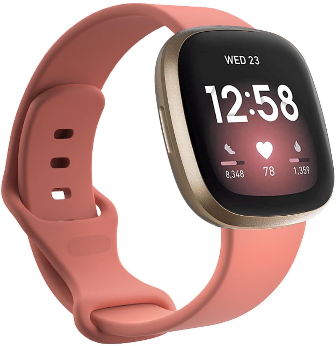 Silikonen Armband Geschikt voor Fitbit Versa 4/3/Sense/Sense 2